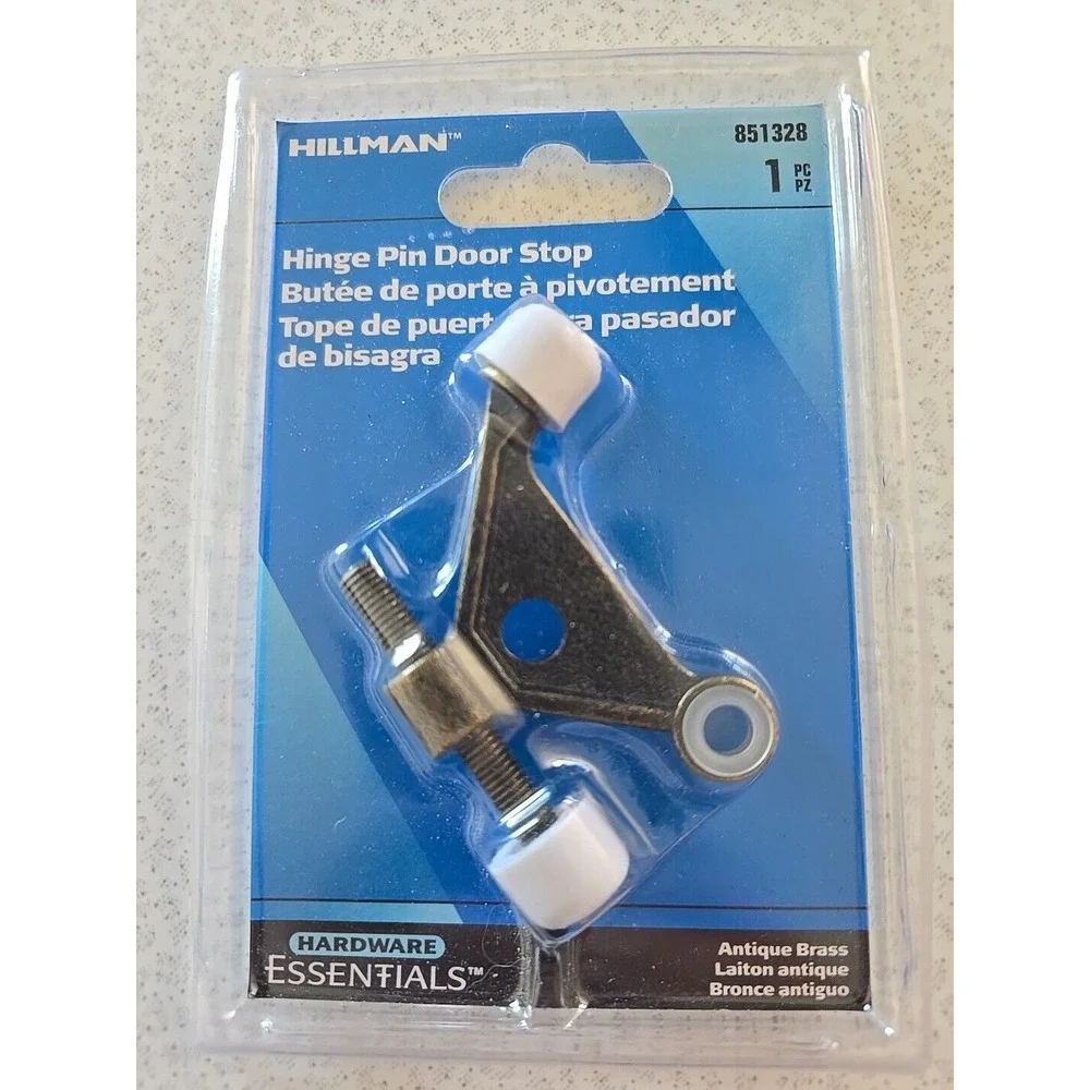 Hillman‎ Hardware Essentials 851328 Hinge Pin Door Stop Antique Brass